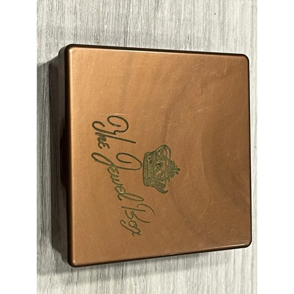 Vintage The Jewel Box coaster set of 6- Plastic Copper Color (not real copper)